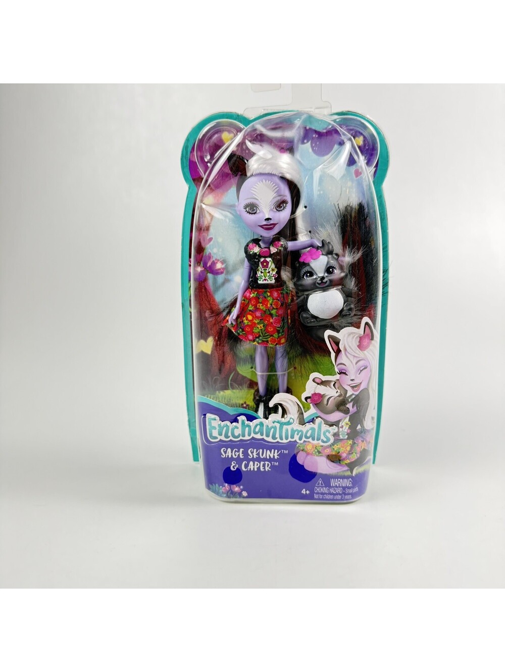 Enchantimals Sage Skunk Doll and friend Caper New